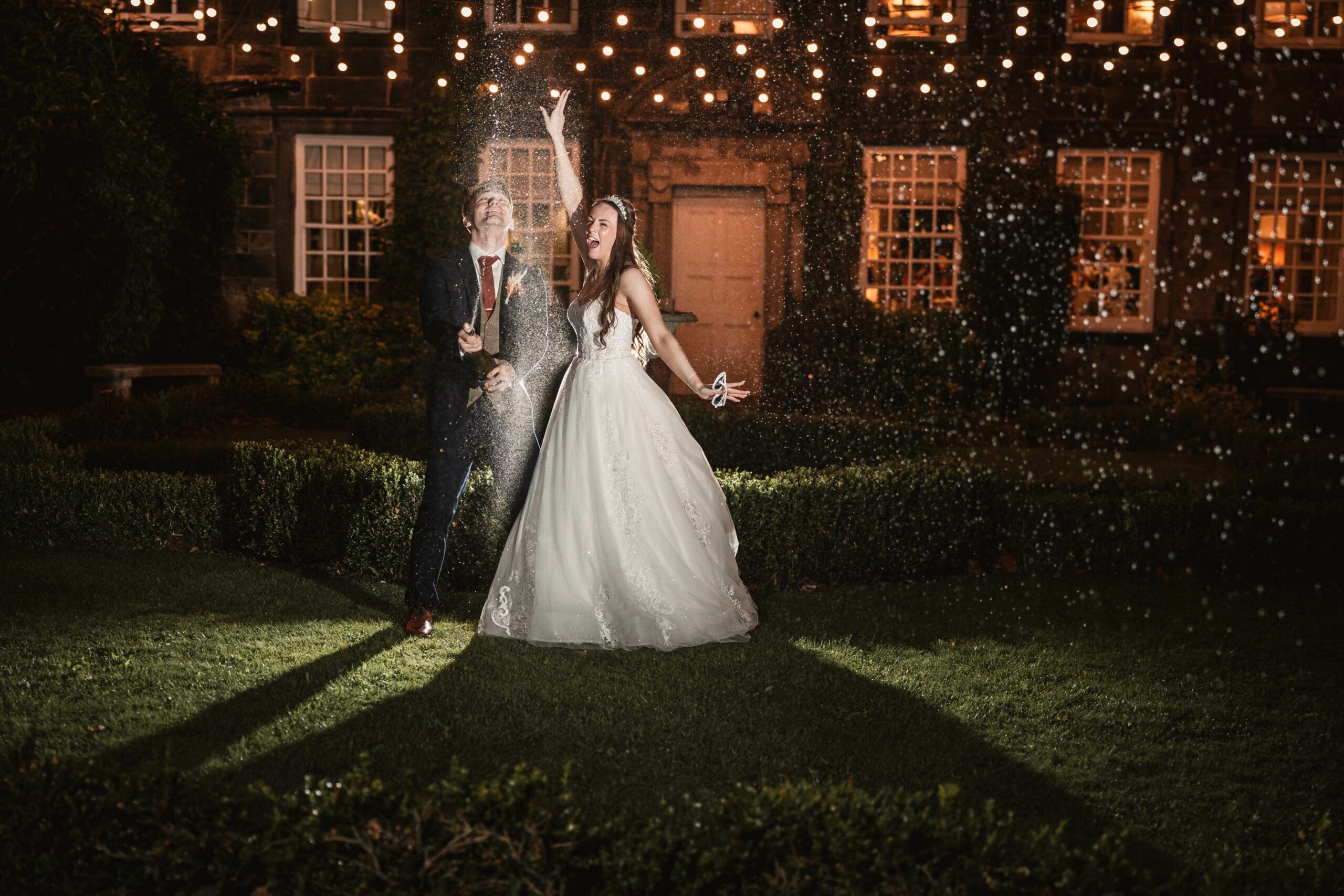 west yorkshire wedding photography photo of whitley hall bride and groom